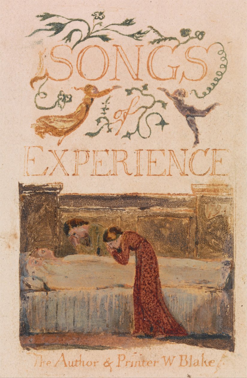 Lieder der Unschuld und Erfahrung, Tafel 33, Erfahrung Titelblatt (Bentley 29) von William Blake