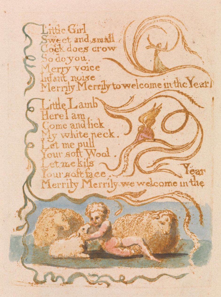 Frühling (Tafel 26) von William Blake