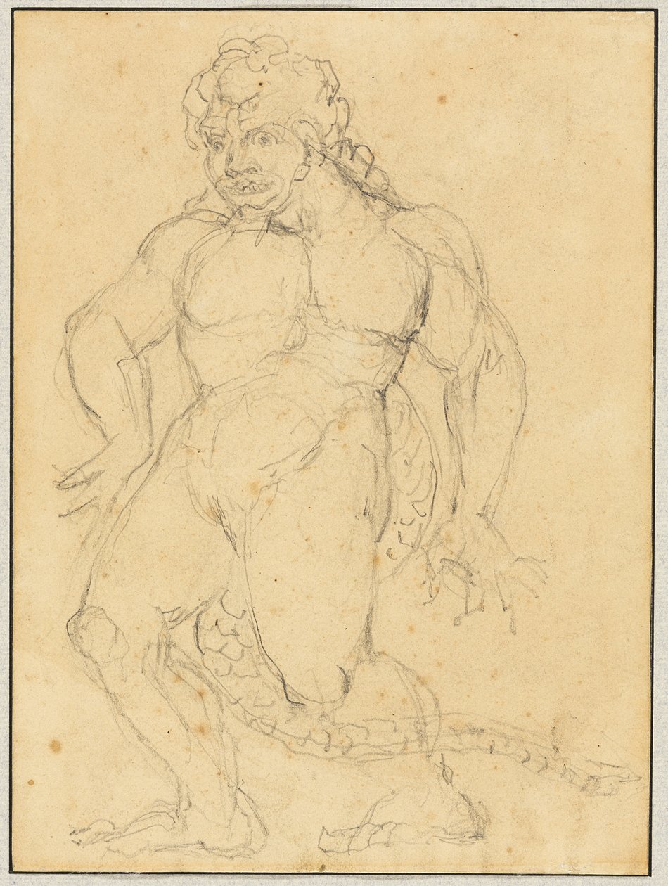 Studie der Figur von Agnello Brunelleschi von William Blake