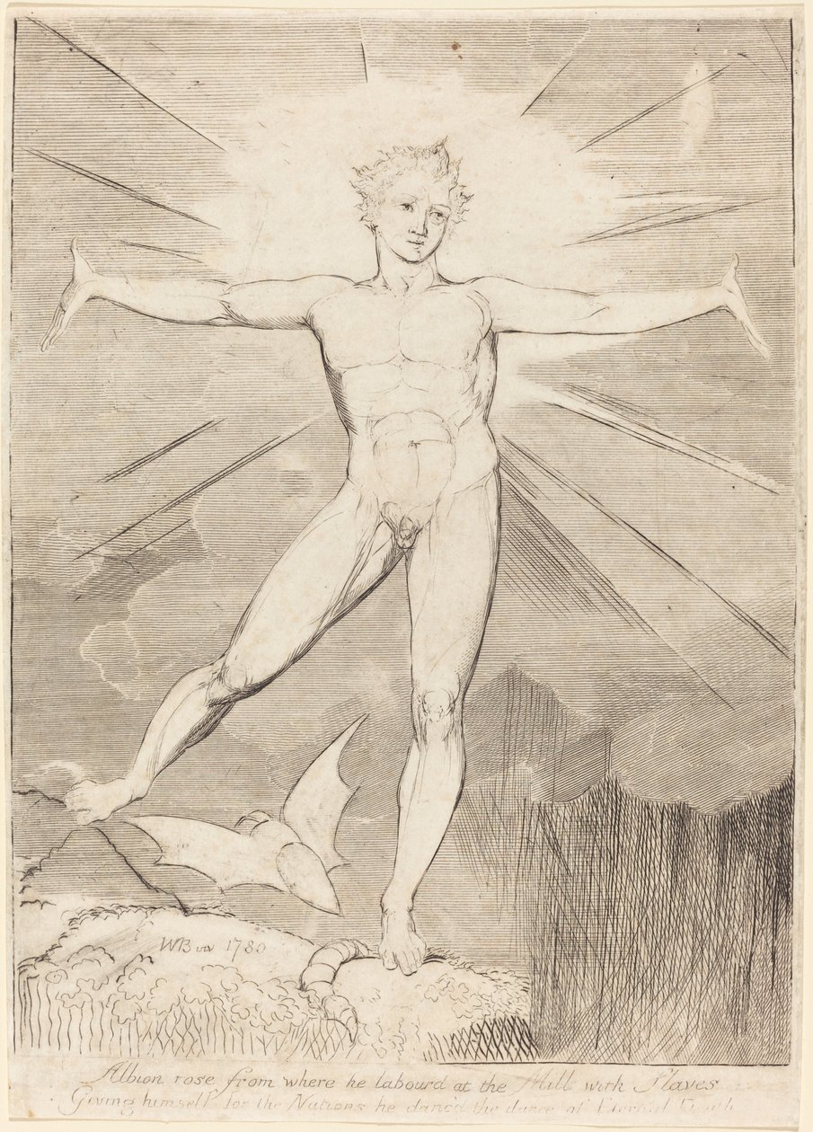 Der Tanz von Albion Glad Day, ca. 1803-1810 von William Blake