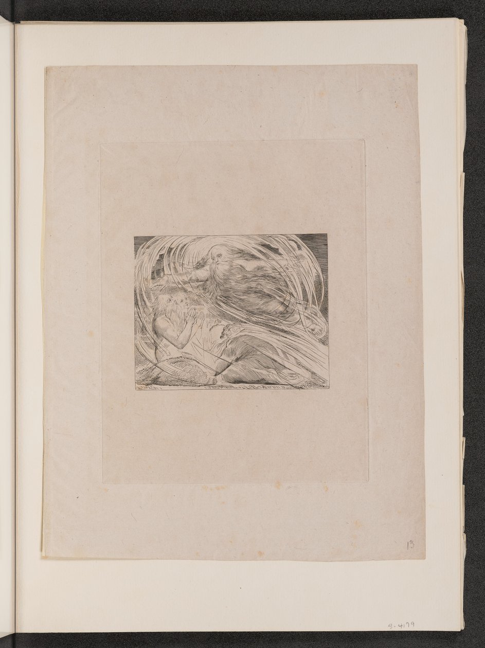 Der Herr antwortet Hiob aus dem Wirbelwind von William Blake