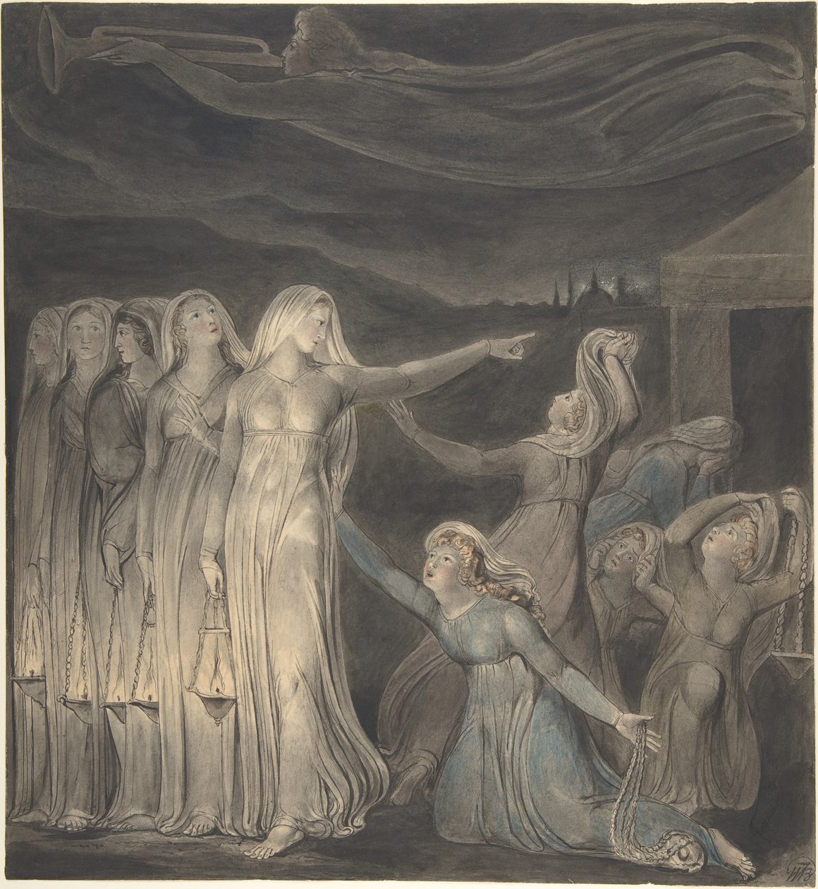 Das Gleichnis von den klugen und törichten Jungfrauen von William Blake