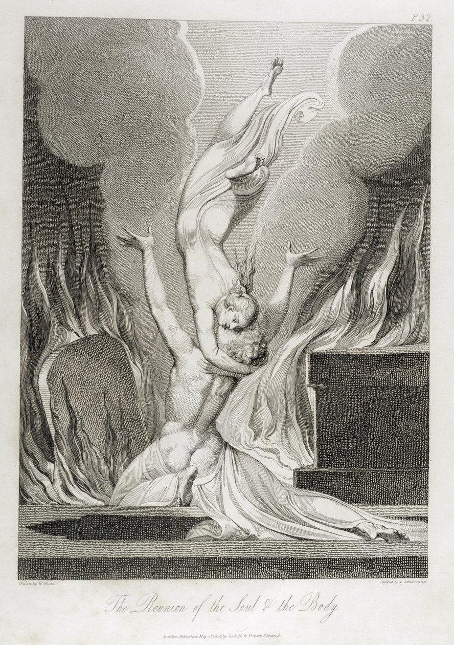 Die Wiedervereinigung von Seele und Körper, Tafel 13, Illustration aus 
