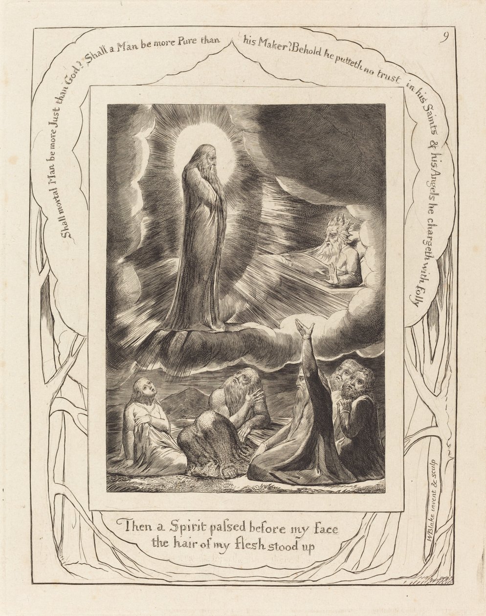 Die Vision von Eliphas von William Blake