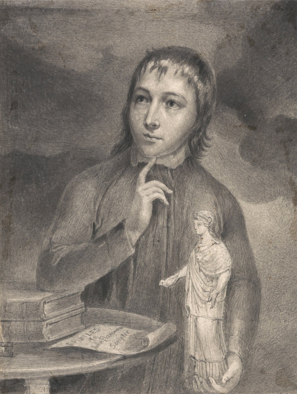Thomas Alphonso Hayley, Halbfigur-Zeichnung von William Blake