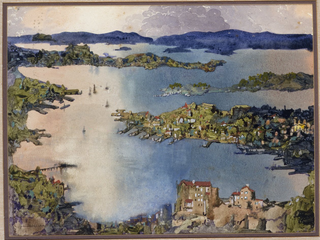 Ein Land-locked Meer (Sydney Harbour), ca. 1895 von William Blamire Young