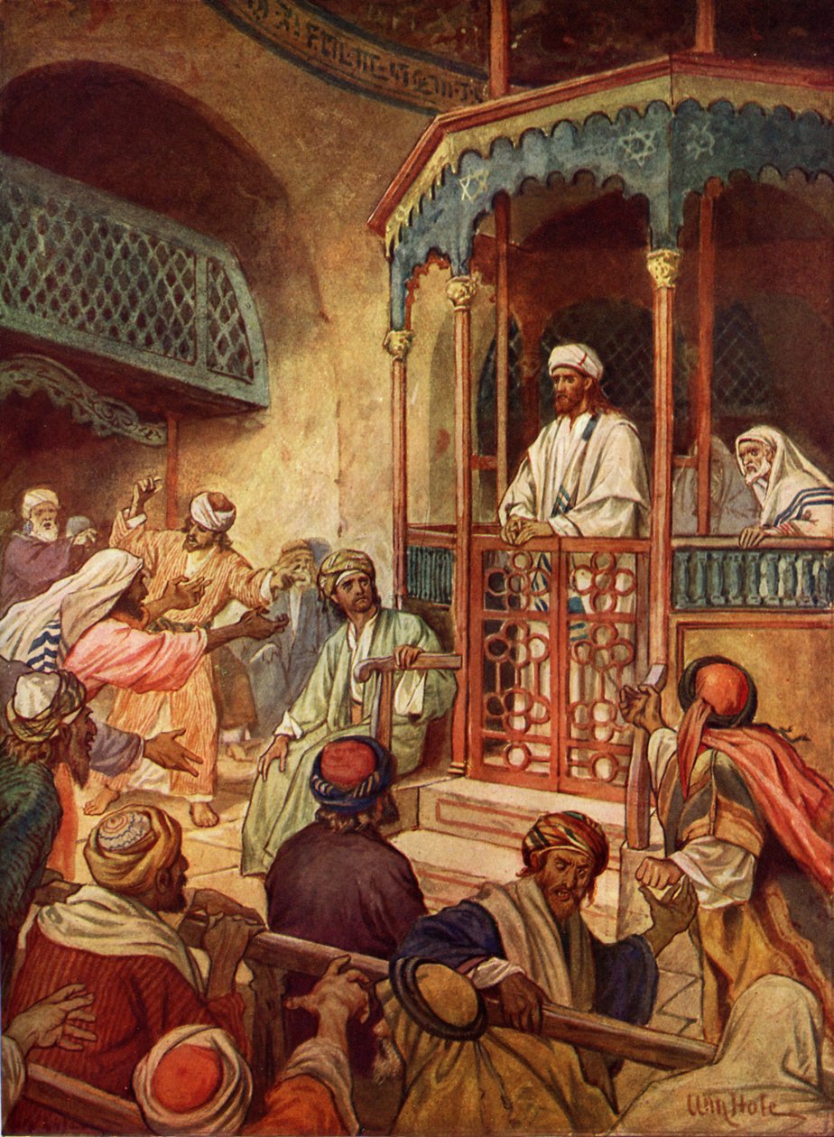 Jesus wird in Nazareth abgelehnt von William Brassey Hole