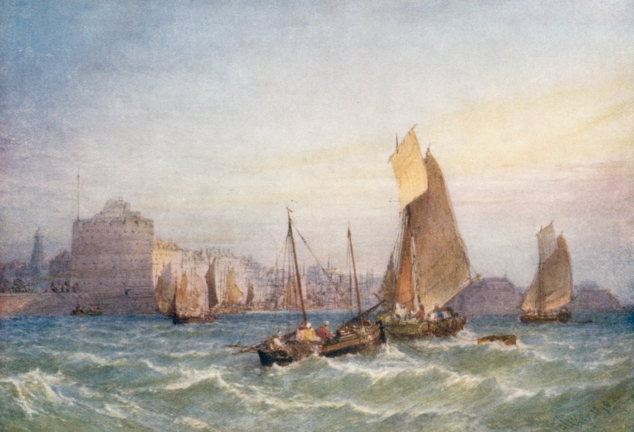 Eingang zum Hafen von Havre von William Callow