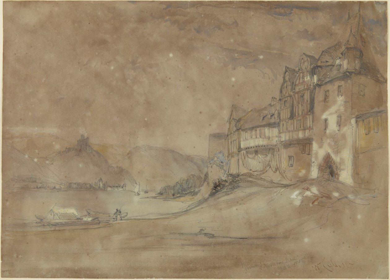Burg Marksburg, Rhens von William Callow
