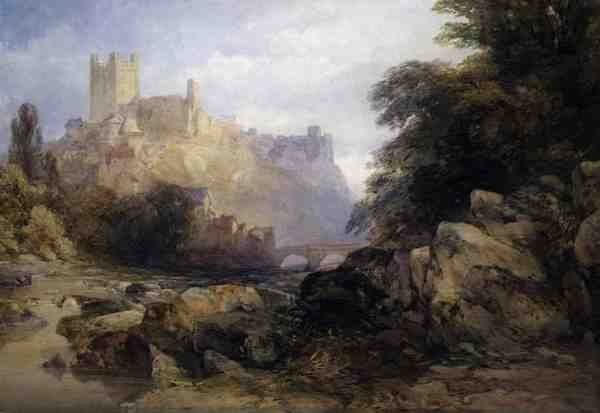 Die Stadt und das Schloss vom Fluss, ca. 1860 von William Callow