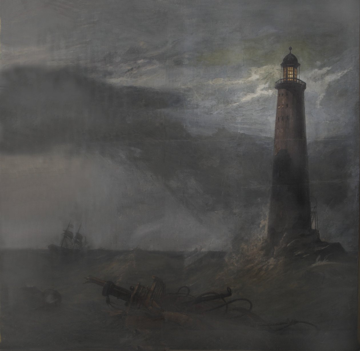 Aktvorhang für The Lighthouse, 1855 von Clarkson Frederick Stanfield