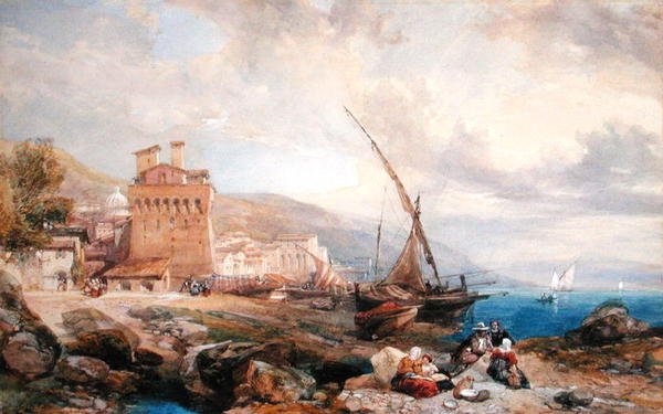 Golf von Salerno, ca. 1840 von Clarkson Frederick Stanfield