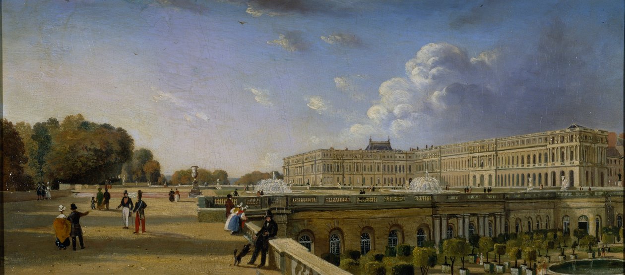 Der Palast und die Terrasse von Versailles, ca. 1825-35 von William Cowen