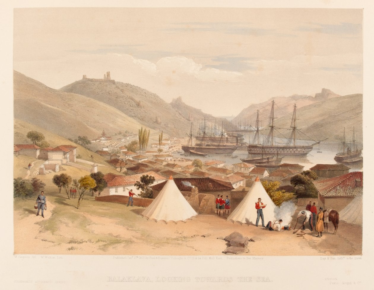 ?Balaklawa mit Blick auf das Meer?, 1855 von William Crimea Simpson