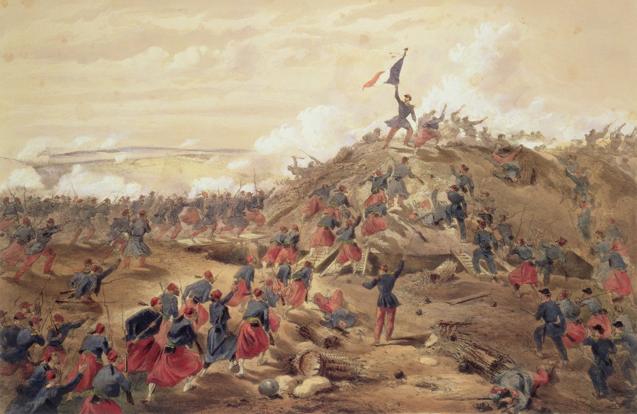Der Angriff auf Malakoff, Tafel aus 