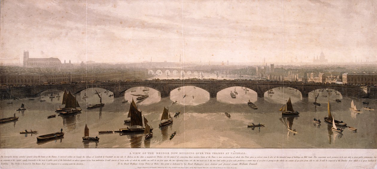Blick auf London von Süden, 1810 von William Daniell
