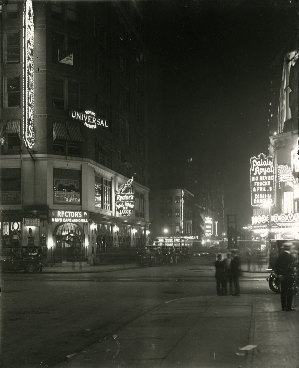 48th Street zwischen Broadway und Seventh Avenue, 1917 von William Davis Hassler