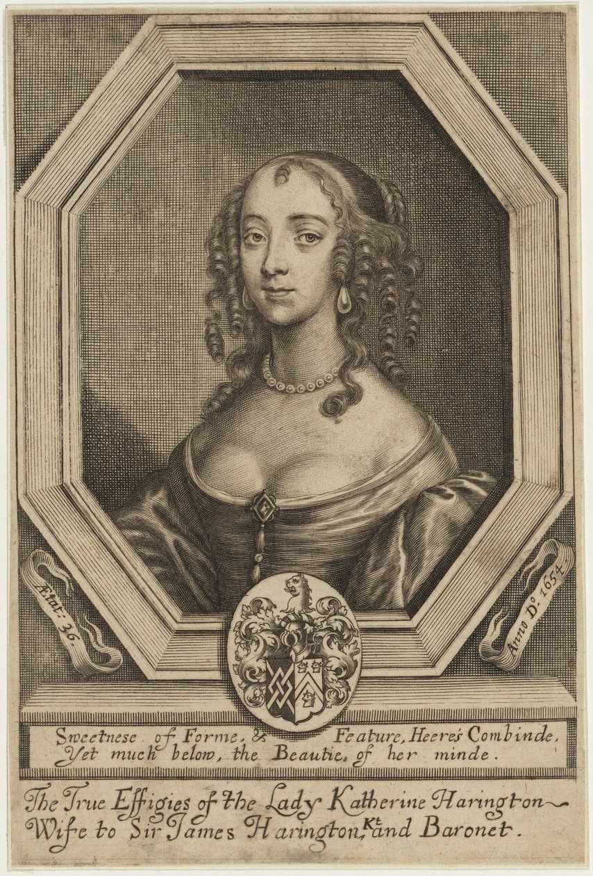 Lady Katherine Harrington von William Faithorne