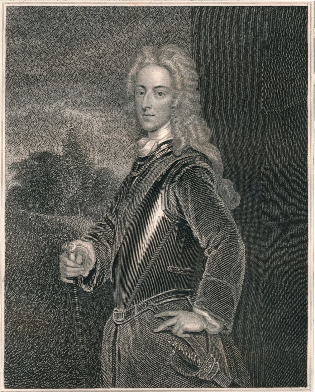 John, Herzog von Montagu, frühes-mittleres 19. Jahrhundert von William Finden