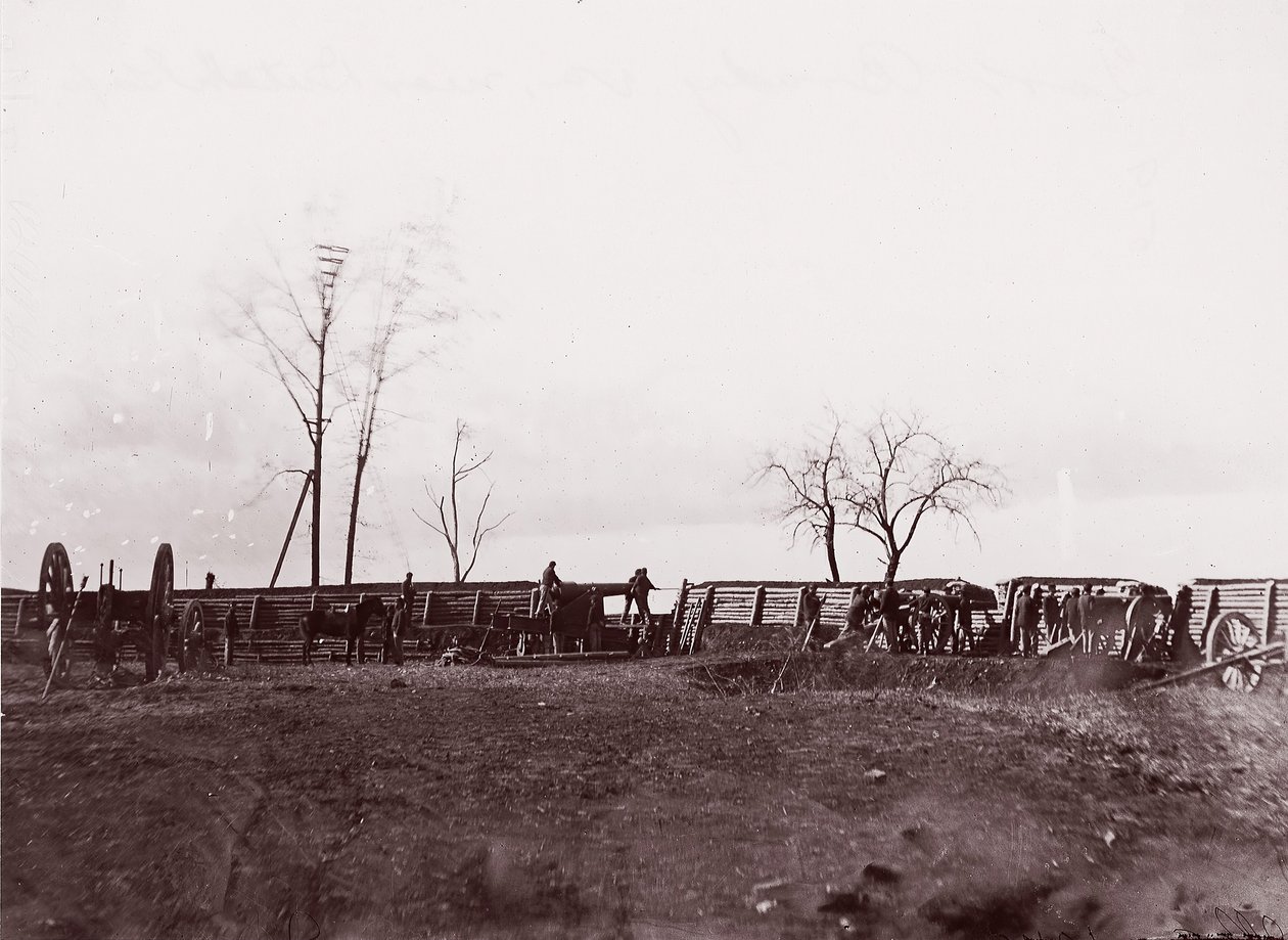 Fort Brady, Virginia, nahe Dutch Gap, 1865 von William Frank Browne