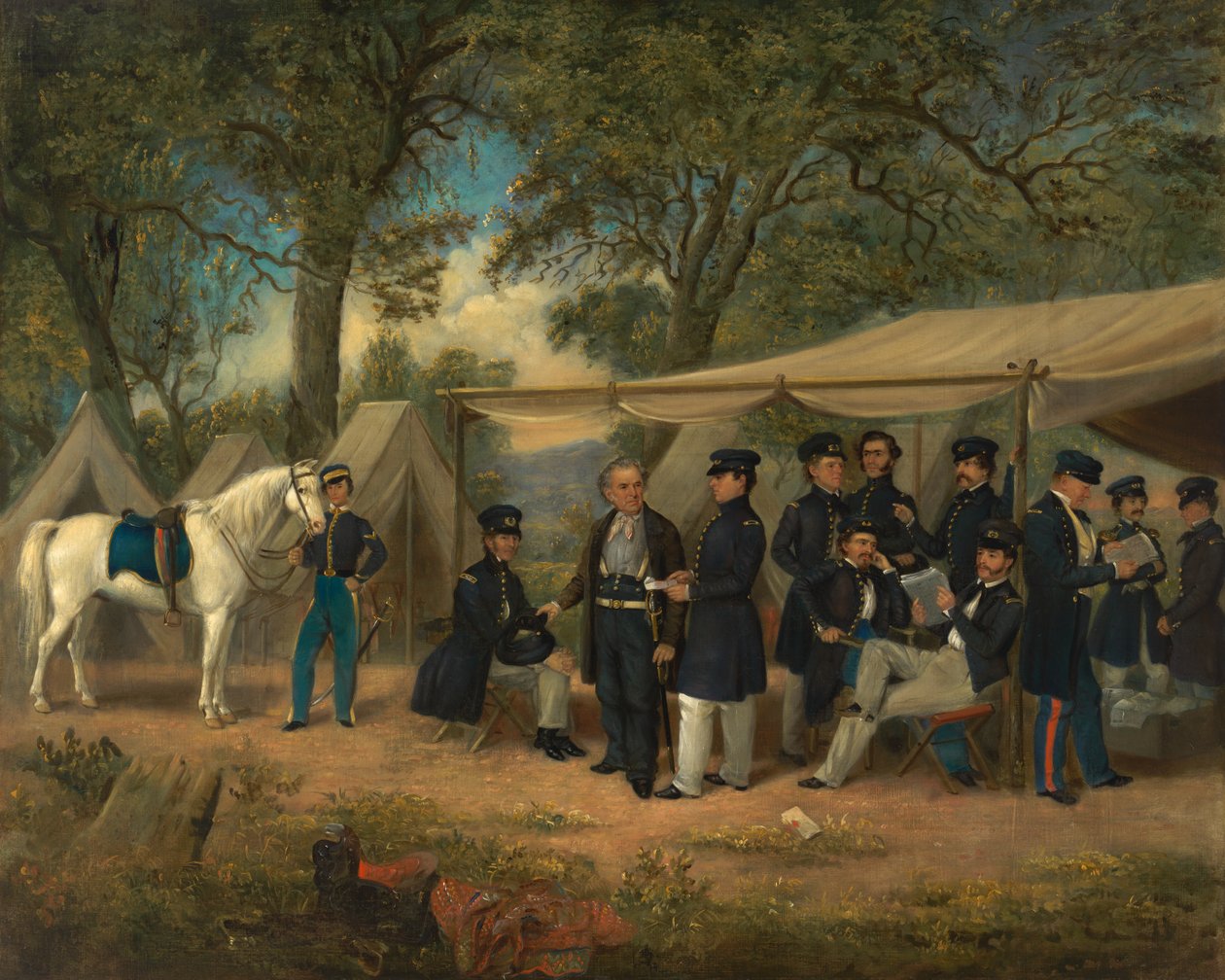 Zachary Taylor bei Walnut Springs, 1847 von William Garl Browne