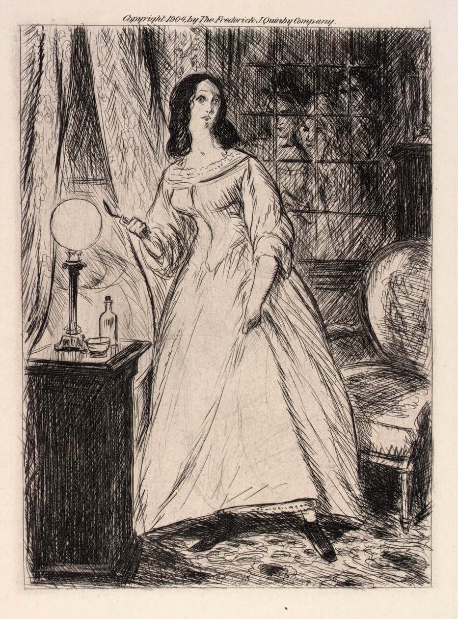 Ja, gute Mama, ja - ich werde deinen Silberlöffel einschließen von William Glackens
