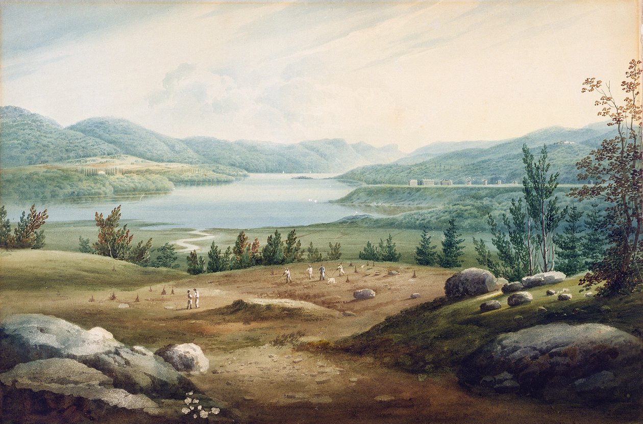 Hudson River bei West Point, New York, 1820 von William Guy Wall