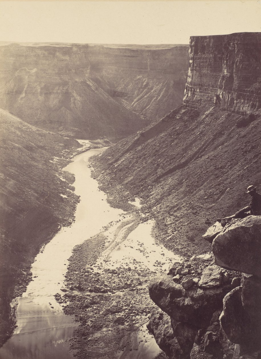 Grand Canyon, Colorado River, in der Nähe von Paria Creek, Blick nach Westen, 1872 von William H. Bell