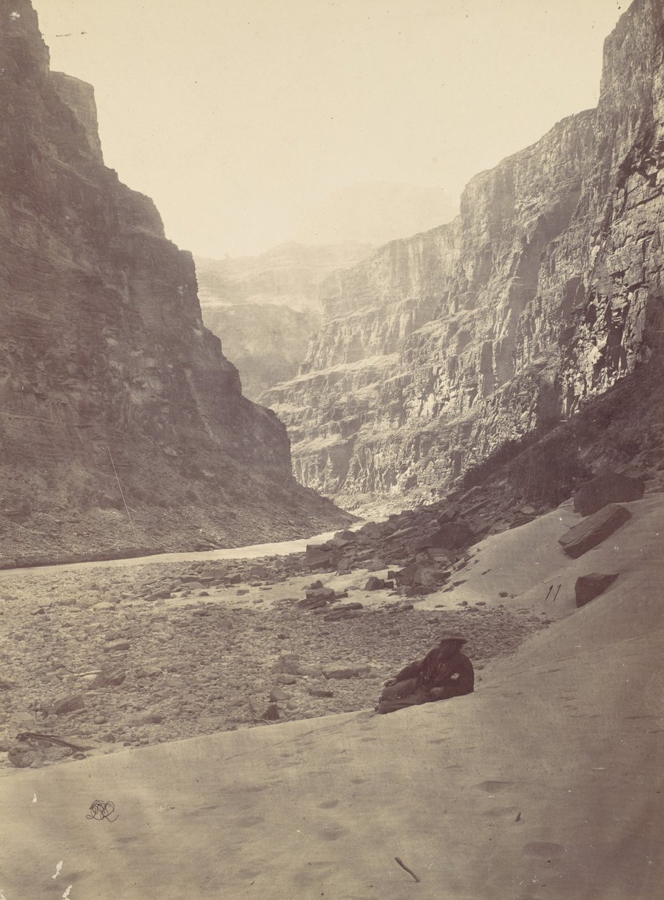 Grand Canyon des Colorado River, Mündung des Kanab Wash, Blick nach Westen, 1872 von William H. Bell