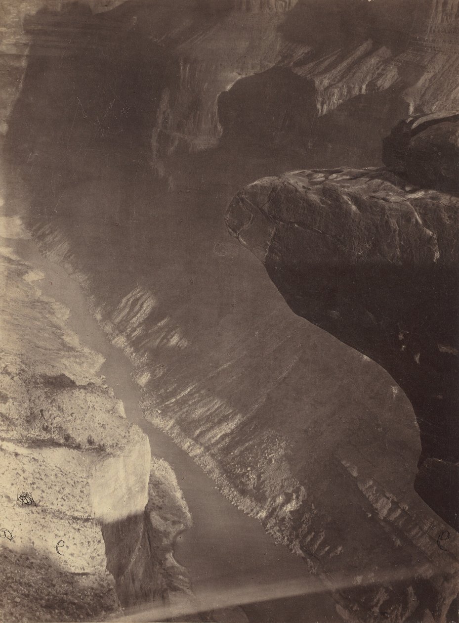 Blick nach Süden in den Grand Canyon, Colorado River, Sheavwitz Crossing von William H. Bell