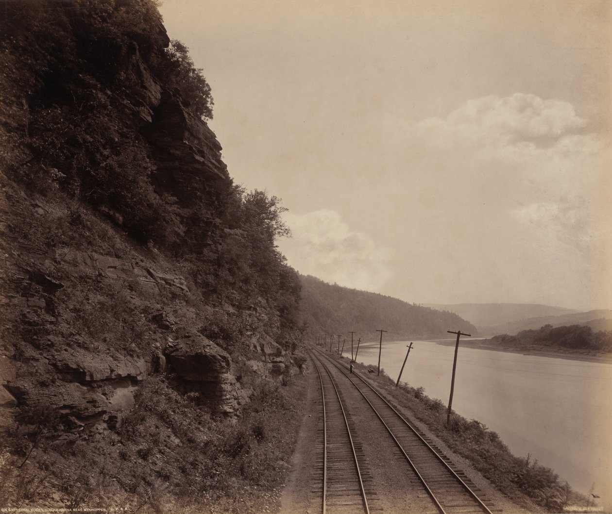 Kathedralenfelsen, Susquehanna bei Meshoppen von William H. Rau