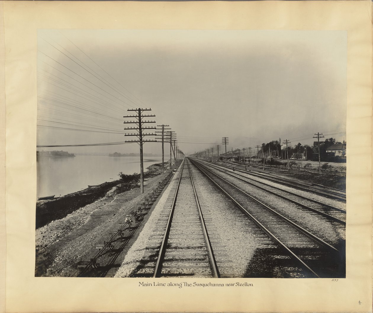 Hauptlinie entlang des Susquehanna bei Steelton von William H. Rau