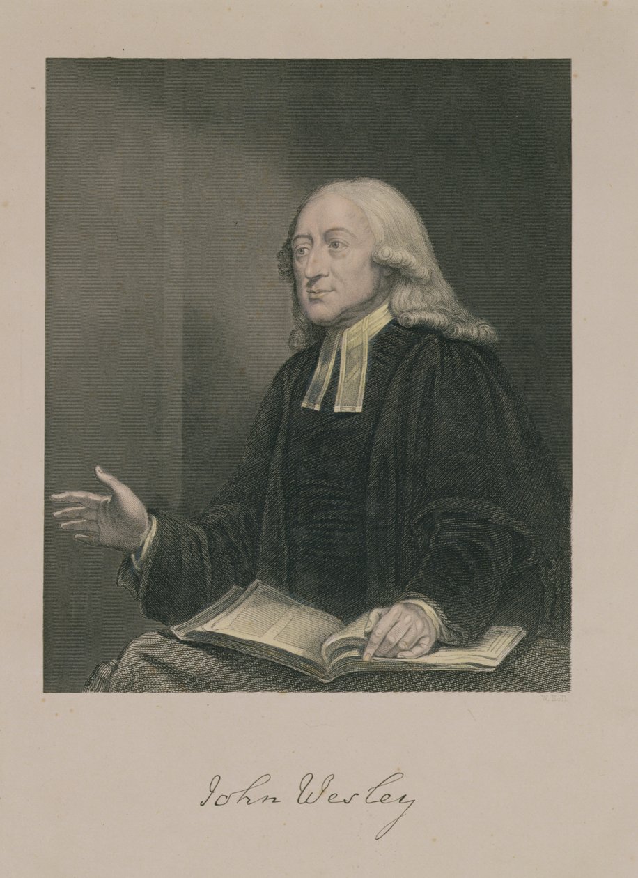 Porträt von John Wesley (1703-91) graviert von William Holl (1807-71) veröffentlicht von A. Fullarton und Co. von William Hamilton
