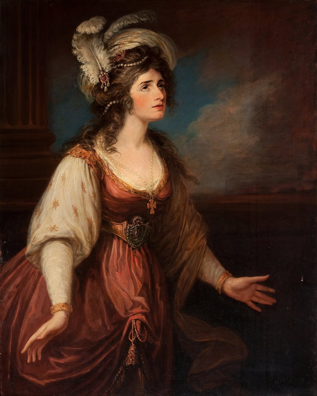 Porträt von Sarah Siddons als Zara von William Hamilton