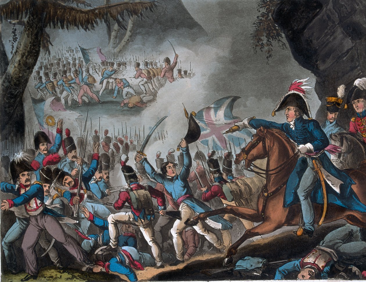 Schlacht in den Pyrenäen, 27. Juli 1813, gedruckt von J.C. Stadler, veröffentlicht von Thomas Tegg, 1. April 1818 von William Heath