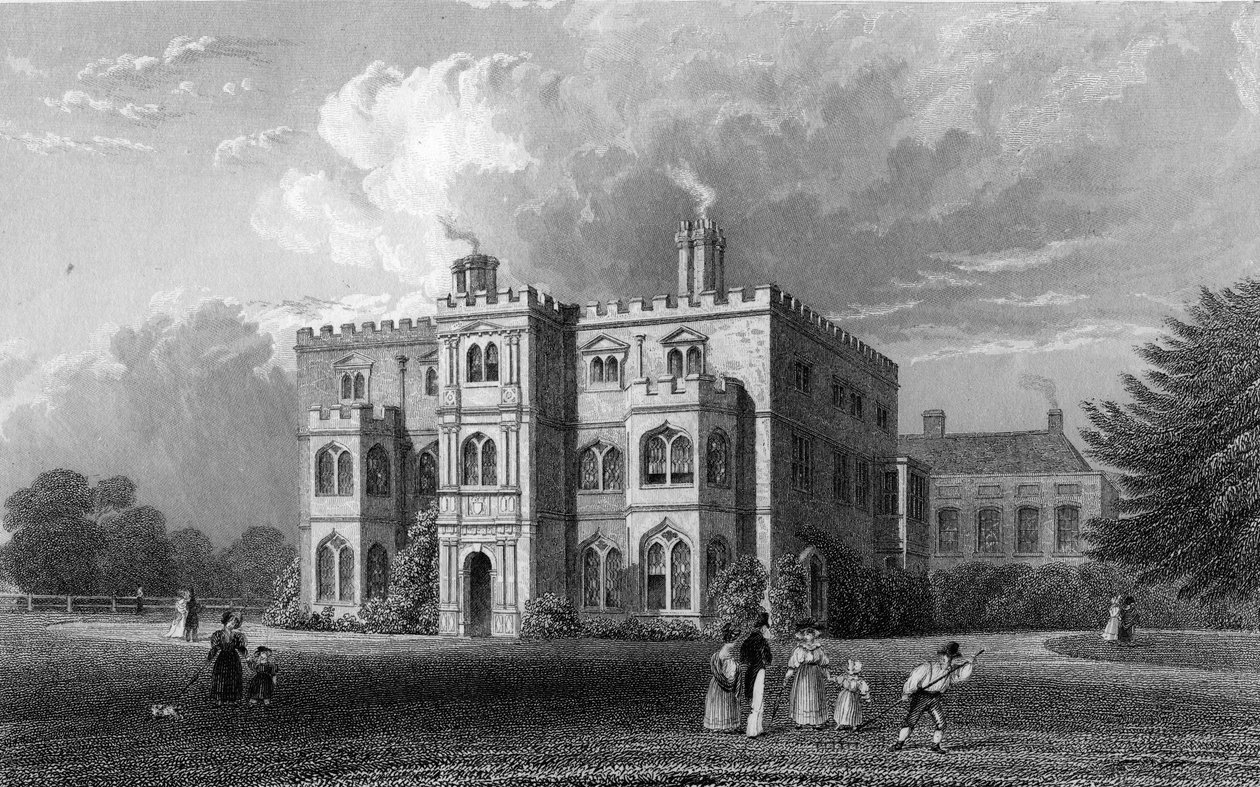Marks Hall, Coggeshall, Essex, graviert von John Carr Armytage, 1833 von William Henry Bartlett