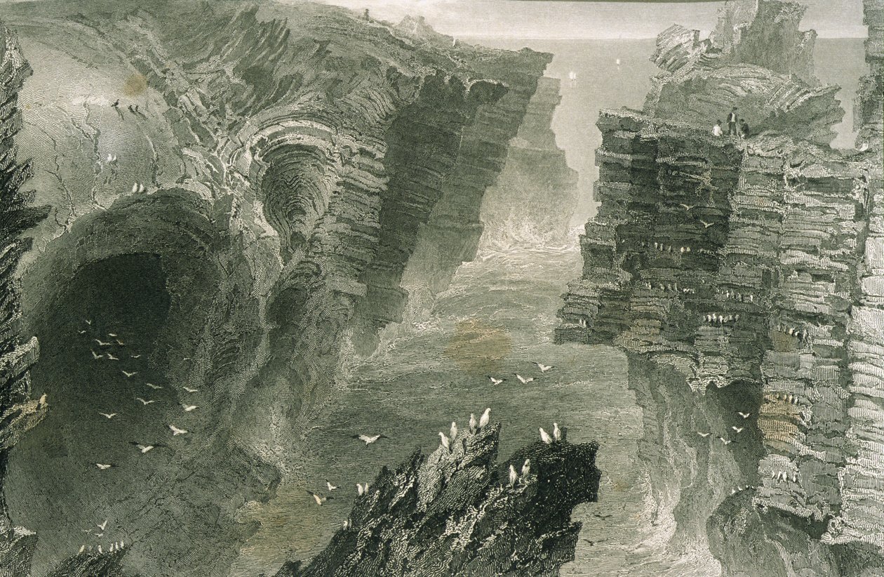 Puffin Hole in Kilkee, County Clare, Irland, aus 