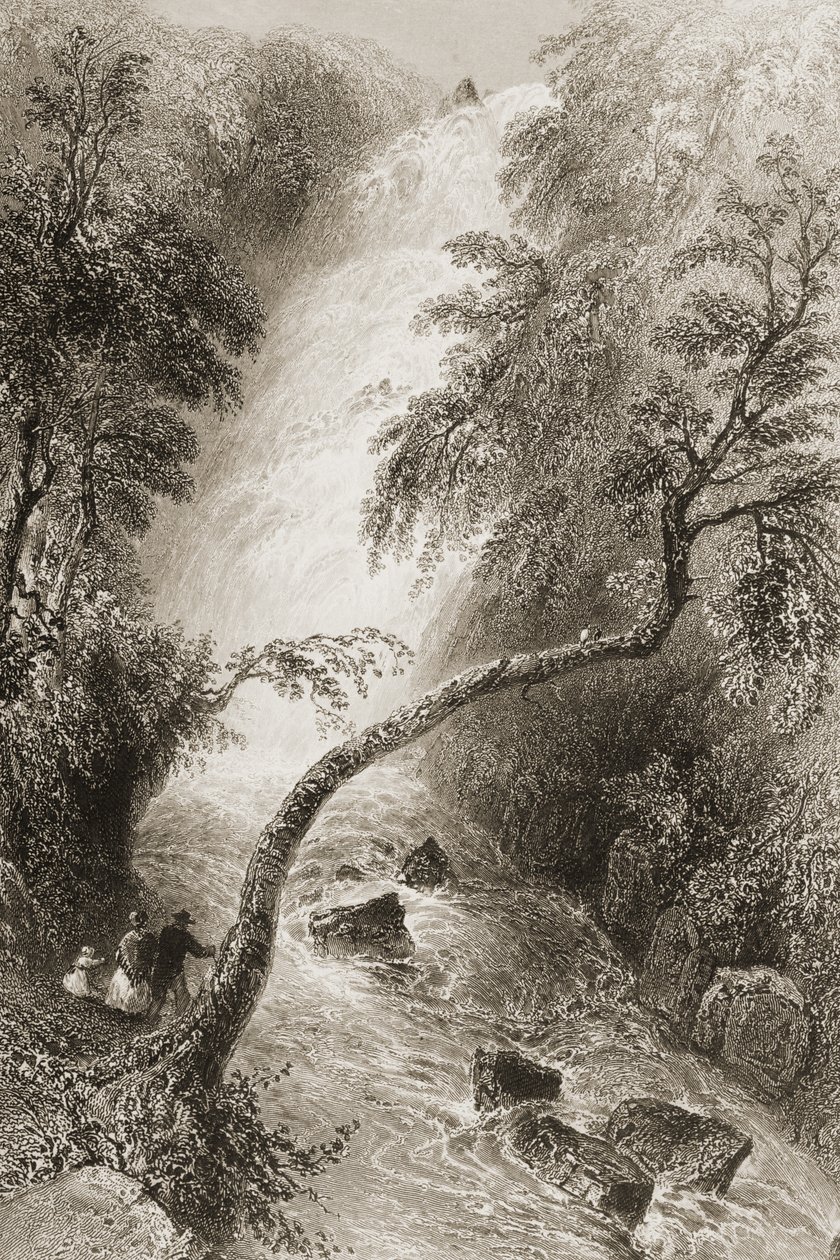 Turc-Wasserfall, County Killarney, Irland, aus 