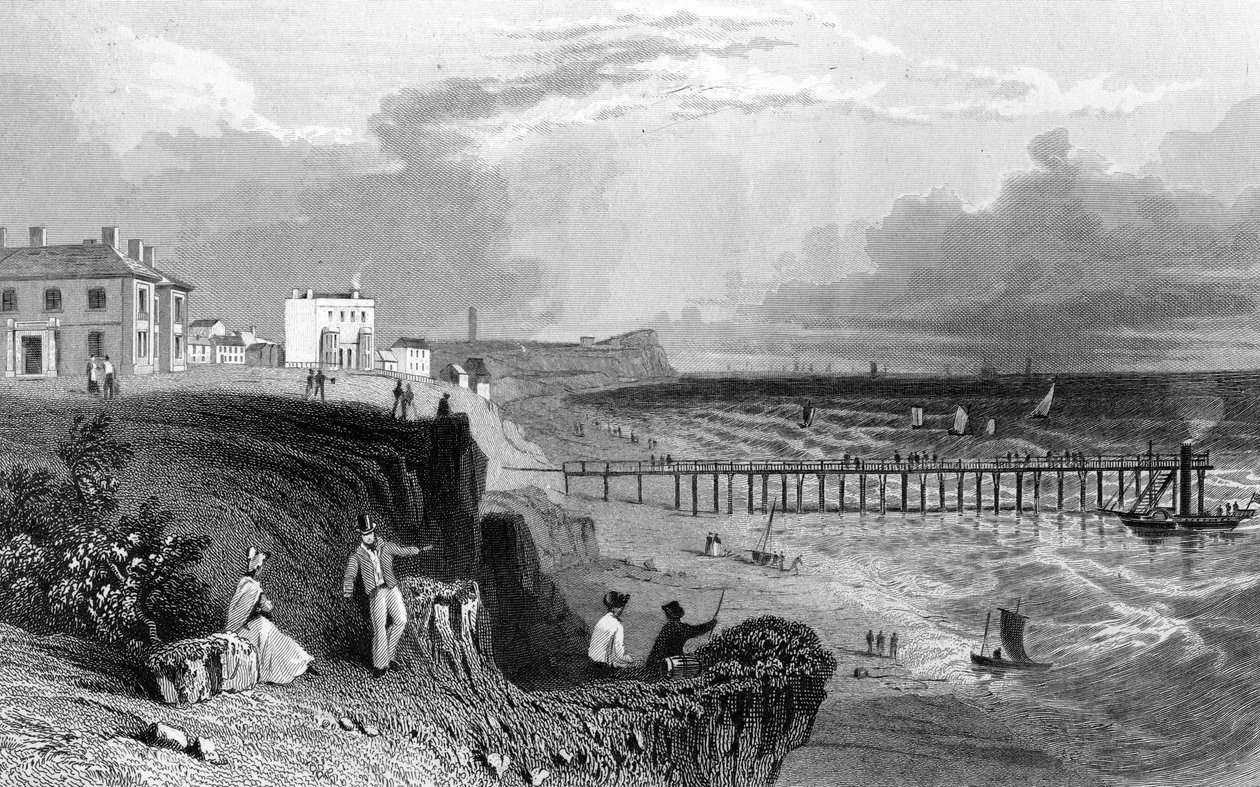 Walton on the Naze, Essex, graviert von William Tombleson, 1832 von William Henry Bartlett