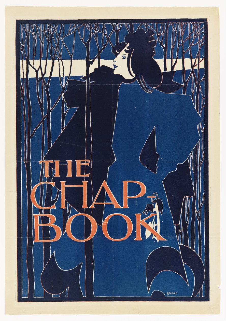 Die Blaue Dame, Plakat für The Chap-Book von William Henry Bradley