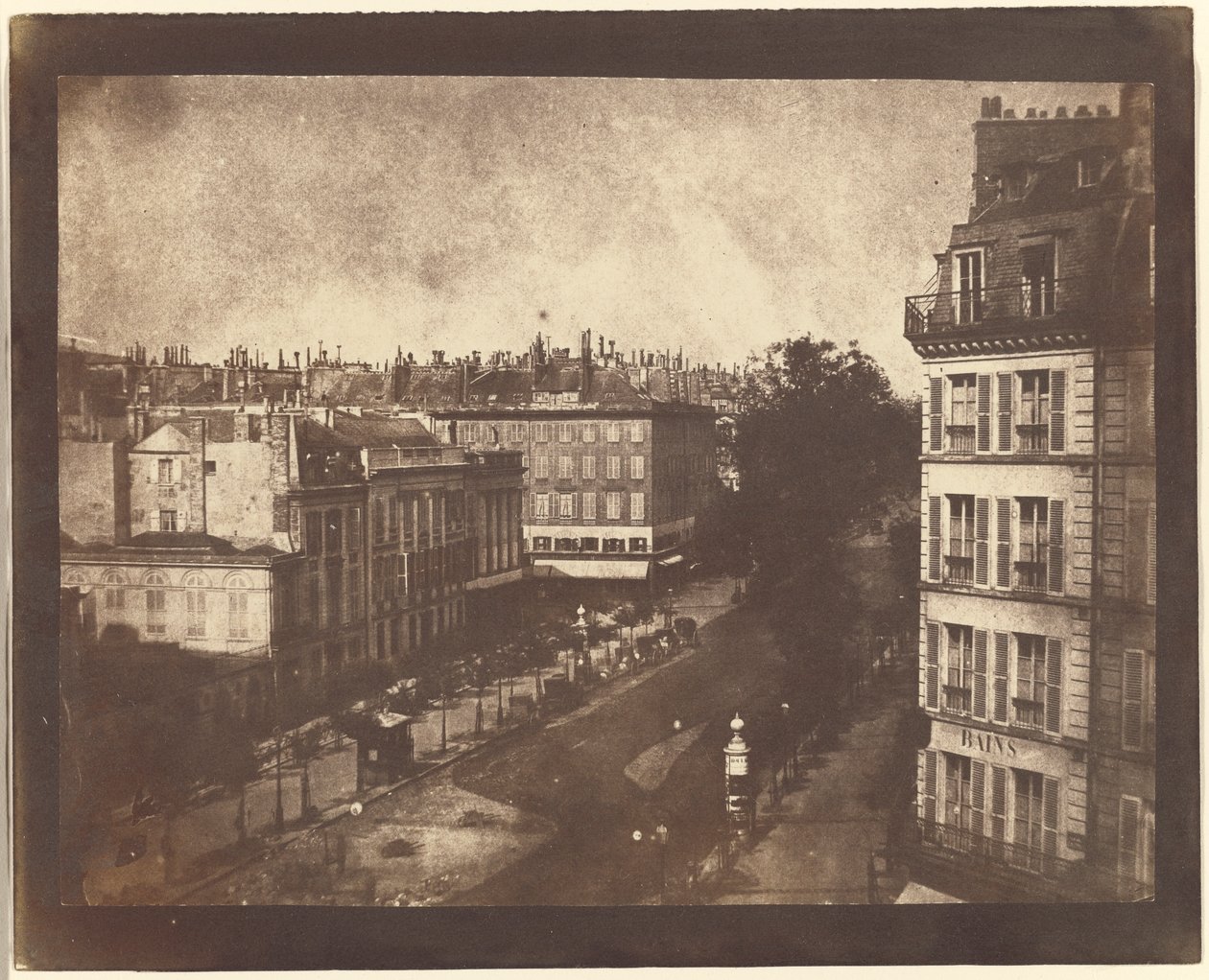 Luftaufnahme von Paris von William Henry Fox Talbot
