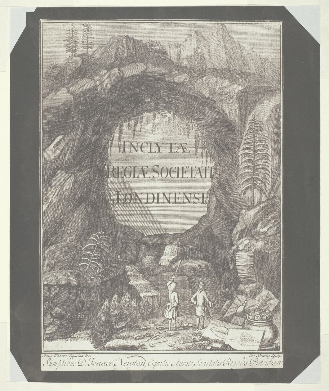 Kopie der Titelseite für "Inclytae Regiae Societati Londinensi" von William Henry Fox Talbot