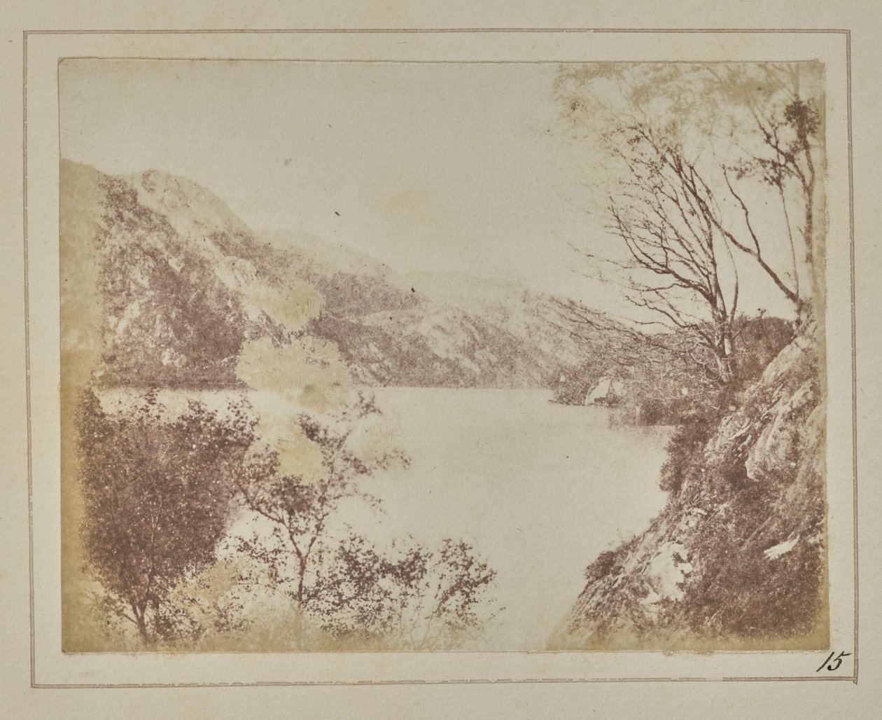 Landschaft von Loch Katrine von William Henry Fox Talbot
