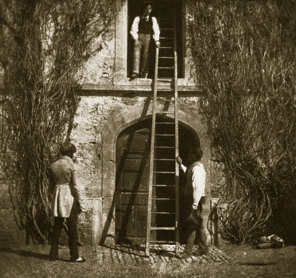 Die Leiter, April 1844 von William Henry Fox Talbot