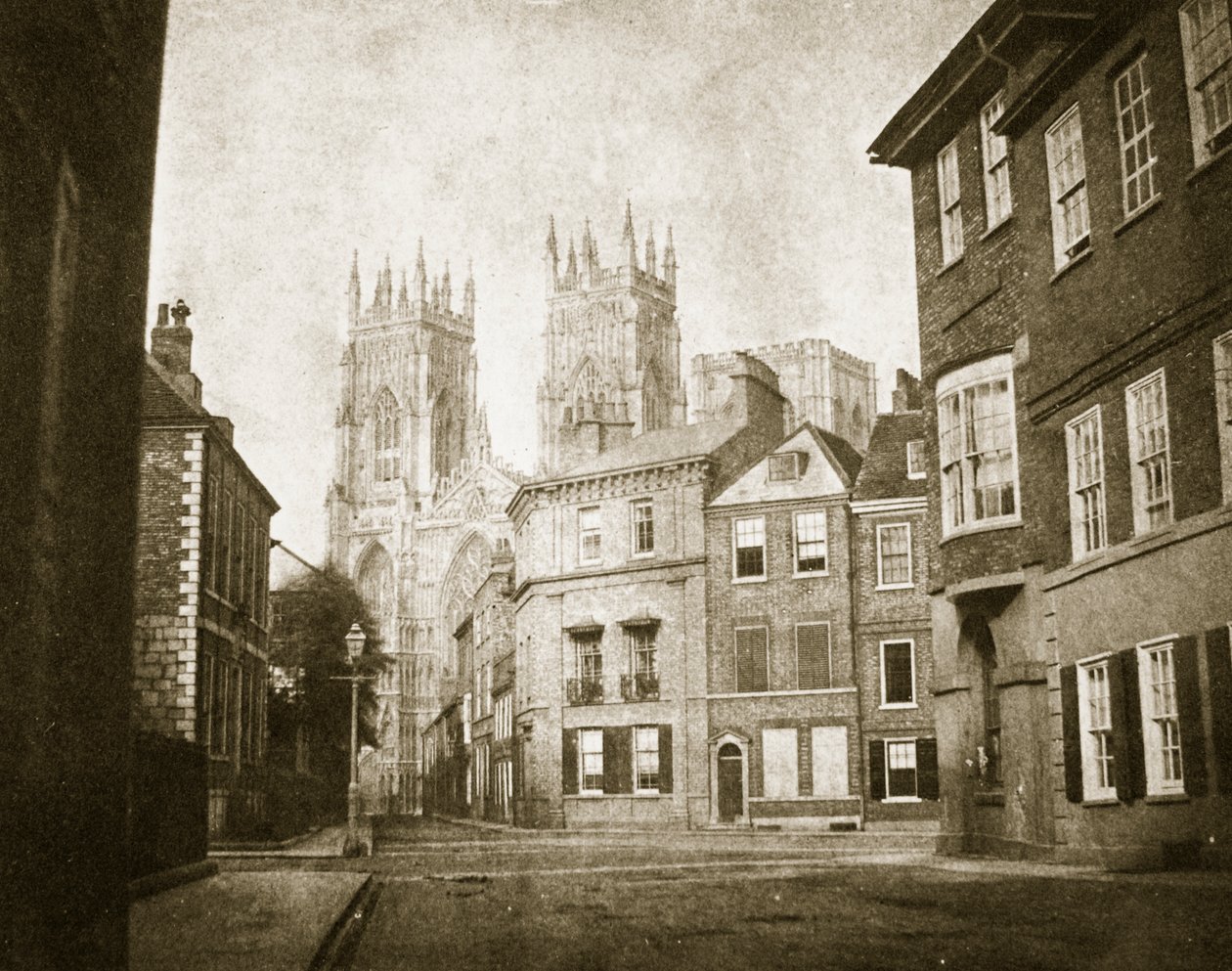 Westfront, York Minster, von Lendall Street von William Henry Fox Talbot