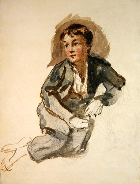 Ein Straßenjunge von William Henry Hunt