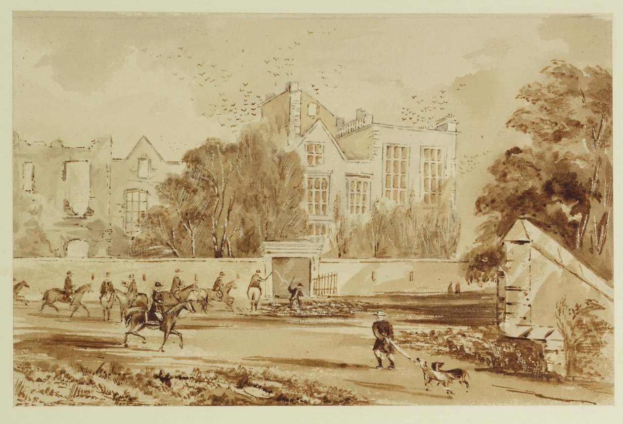 Hardwick Old Hall von William Henry Hunt