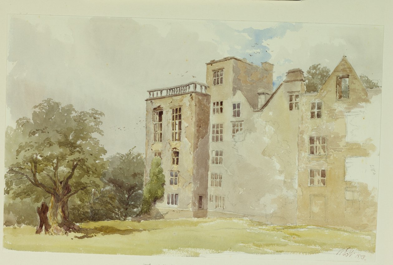 Hardwick Old Hall von William Henry Hunt