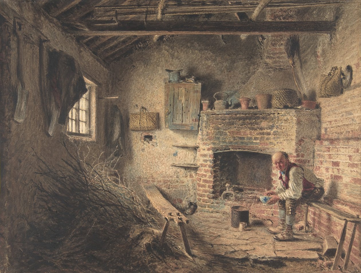 Das Frühstück des Holzfällers, ca. 1832-34 von William Henry Hunt