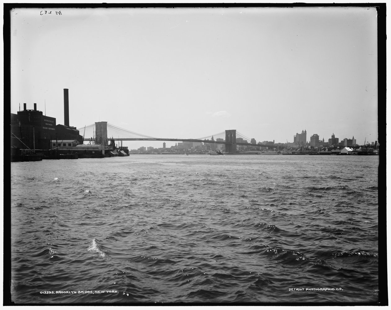 Brooklyn Bridge, New York, ca. 1900 von William Henry Jackson